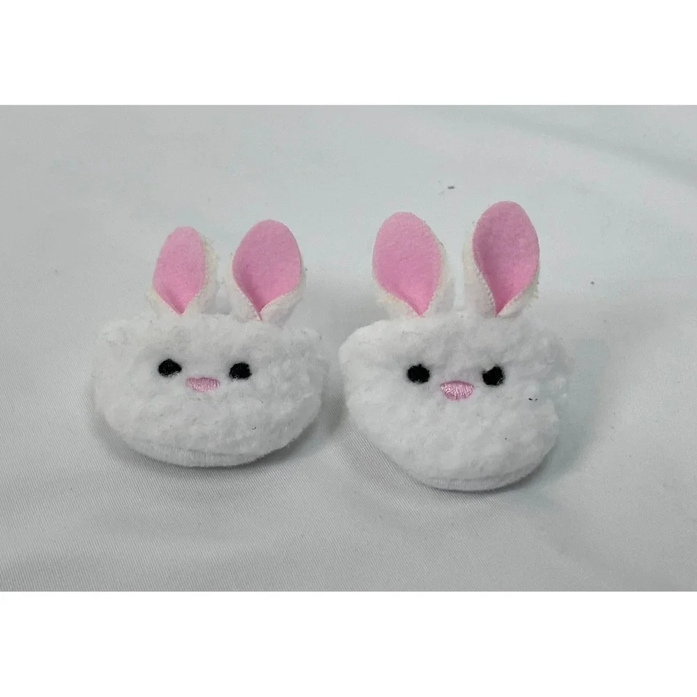 Disney Nuimos Bunny Rabbit White Plush Slippers Shoes